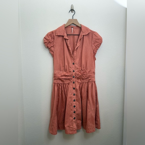 Free People Chester Dress in Lightest Rose- Medium - Picture 4 of 10